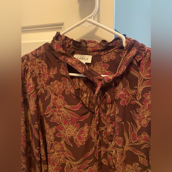 Evereve Mindie Tie Neck Blouse - Picture 4 of 5